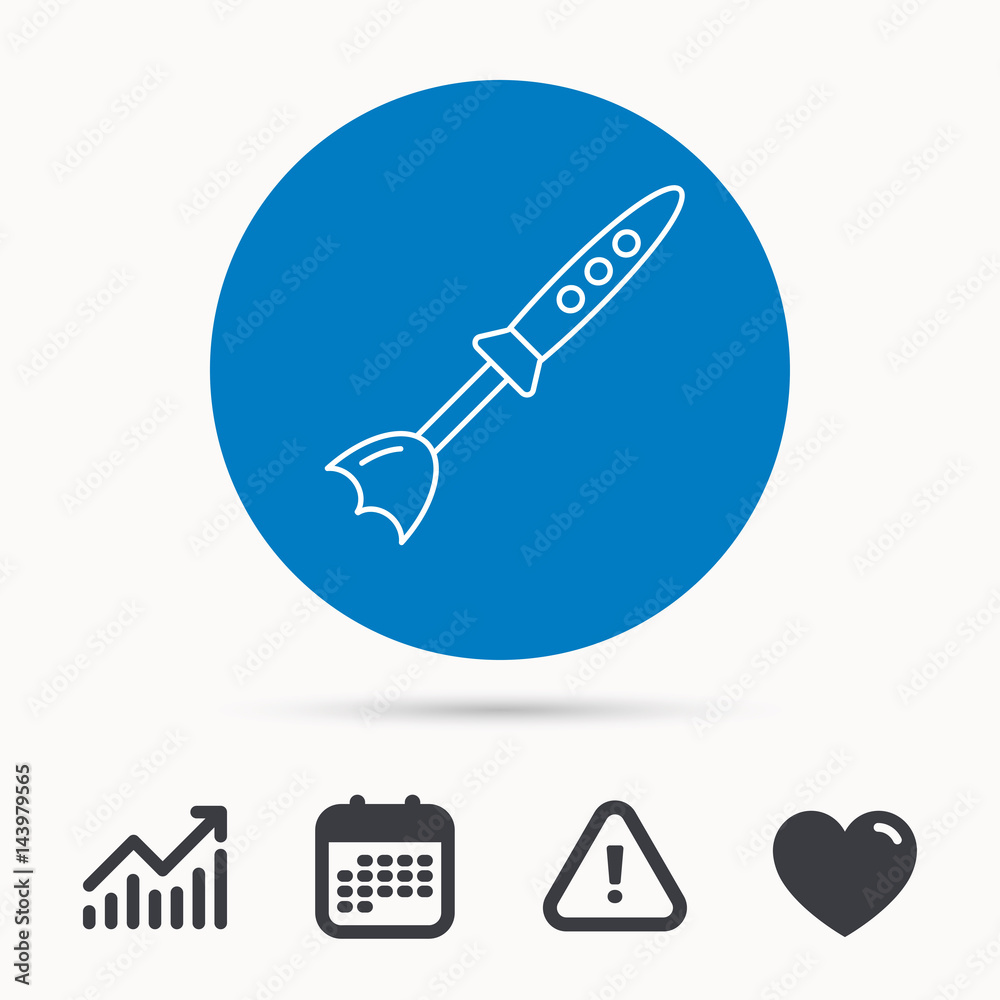 Blender icon. Mixer sign. Kitchen electric tool symbol. Calendar, attention sign and growth chart. Button with web icon. Vector Blender icon. Mixer sign. Kitchen electric tool symbol. Calendar, attention sign and growth chart. Button with web icon. Vector