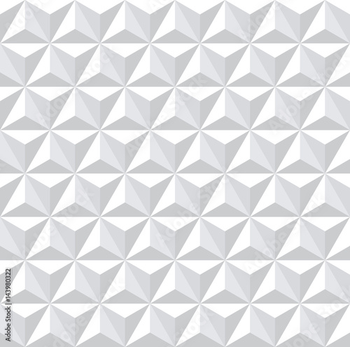 Seamless white 3d hexagons pattern.