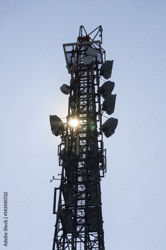 Telecommunication tower Antenna, Cell phone tower Telecommunication tower Antenna, Cell phone tower