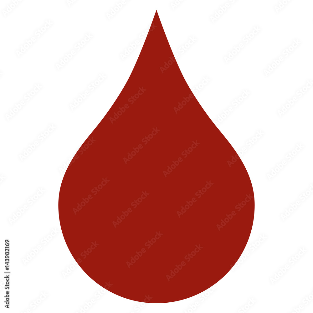 Red Blood Drop flat vector icon. An isolated illustration on a white background. Red Blood Drop flat vector icon. An isolated illustration on a white background.