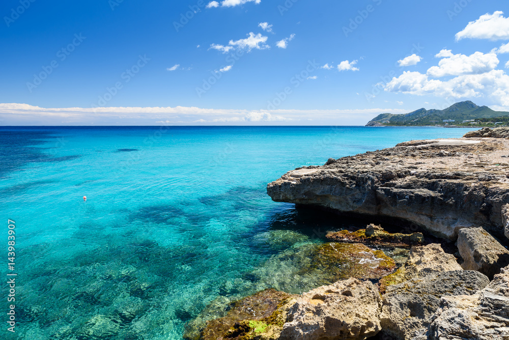 Cala Rajada - beautiful coast of Mallorca, Spain Cala Rajada - beautiful coast of Mallorca, Spain