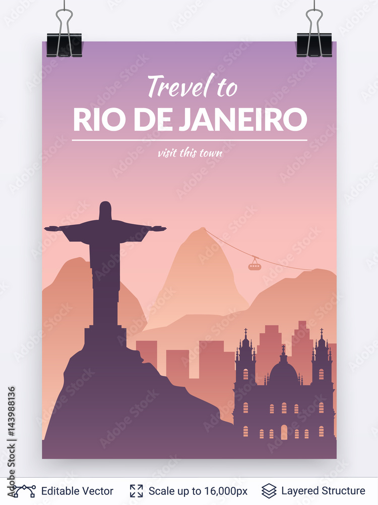 Famous city poster.