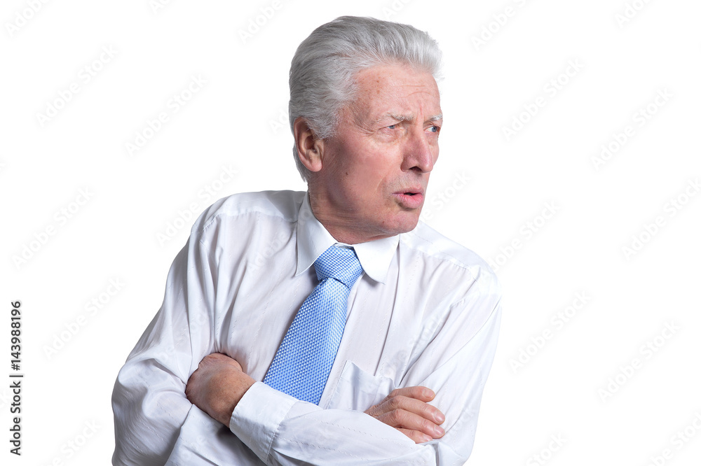 Elderly businessman in a tie Elderly businessman in a tie