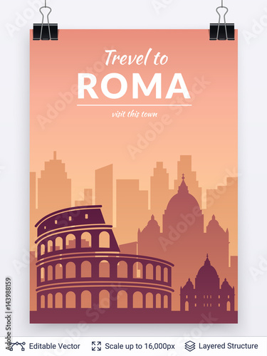 Famous city poster.