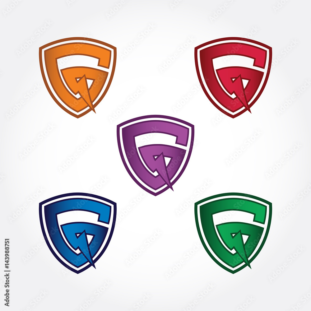 G shield storm logo. Vector and illustration.
G shield storm logo. Vector and illustration.