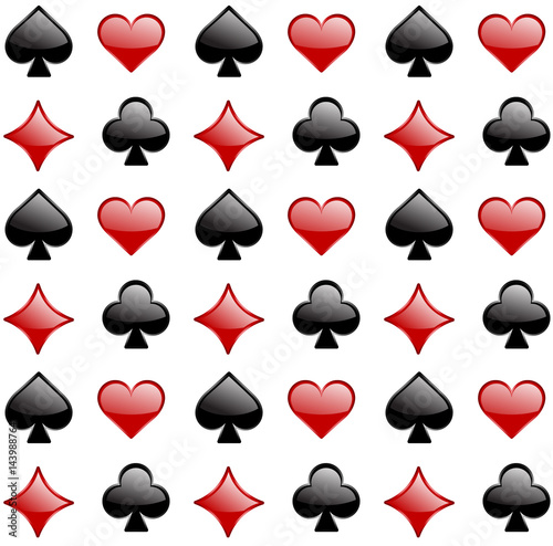 playing cards suit pattern