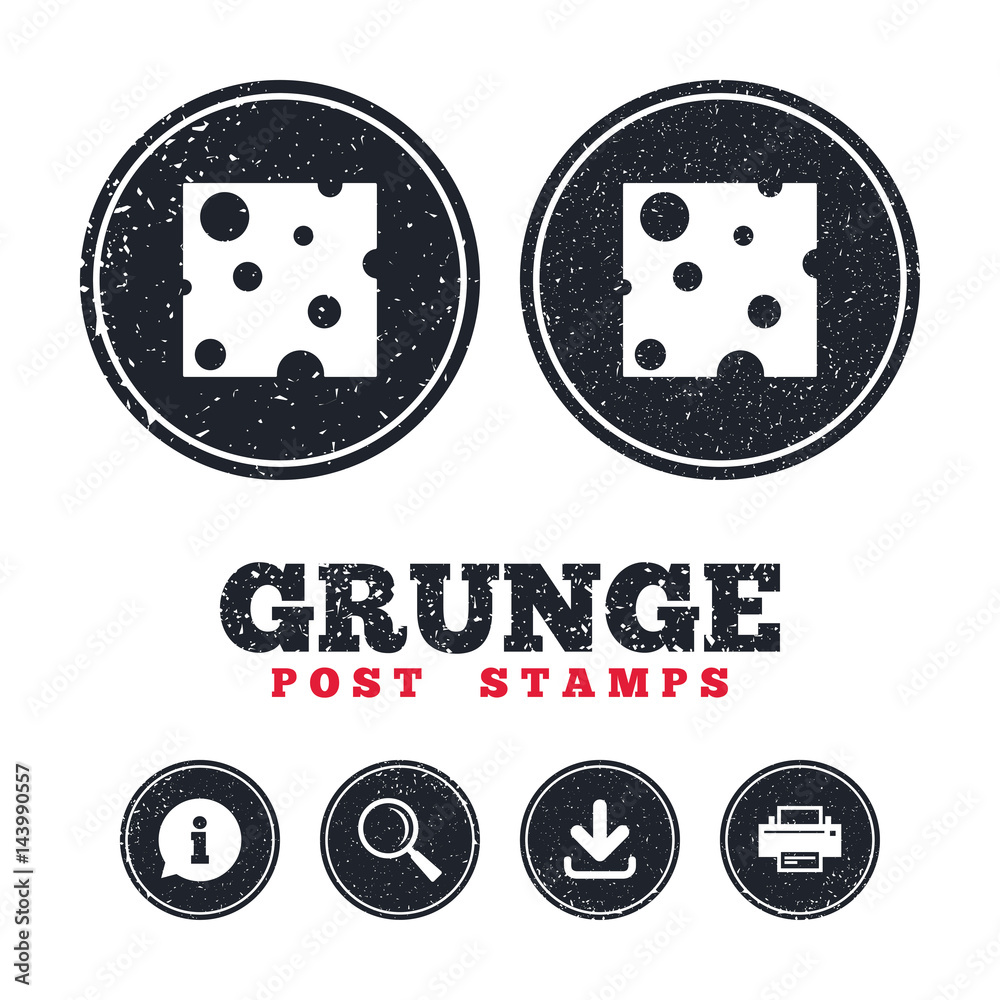 Cheese sign icon. Slice of cheese. Cheese sign icon. Slice of cheese.