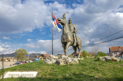 Gracanica Kosovo – Milos Obilic Monument photo