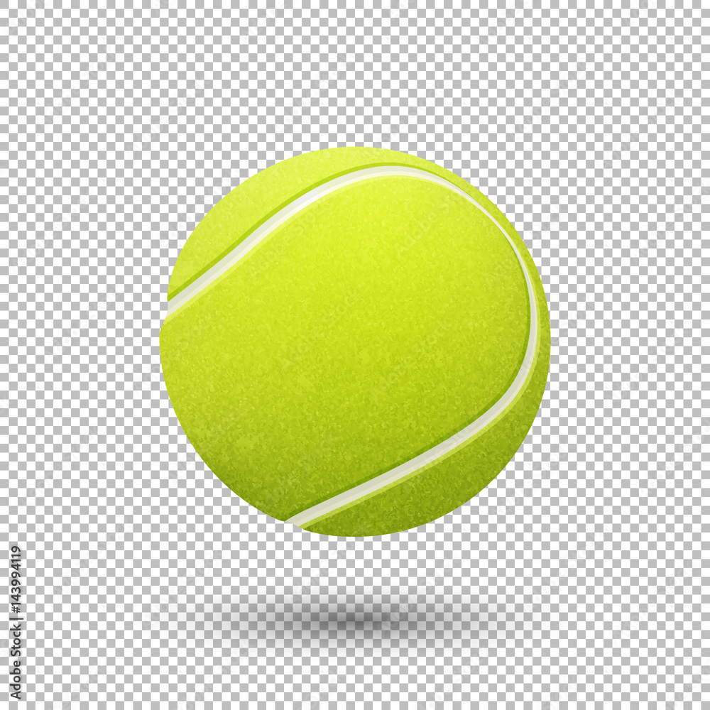 Vecteur Stock Vector realistic flying tennis ball closeup isolated on  transparent background. Design template in EPS10. | Adobe Stock