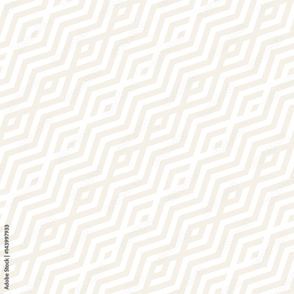 Abstract ZigZag Parallel Stripes. Stylish Ethnic Ornament. Vector Seamless Pattern