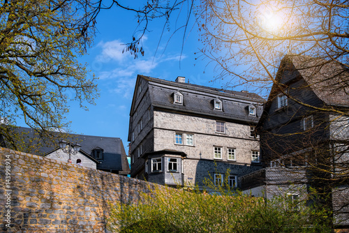 Alte Schieferhäuser in der Innenstadt von Wetzlar an der Lahn photo