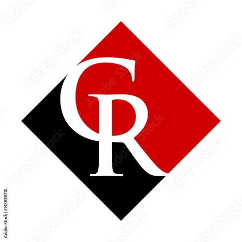 letter r and c logo vector.