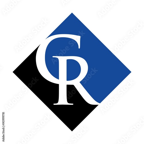 letter r and c logo vector.