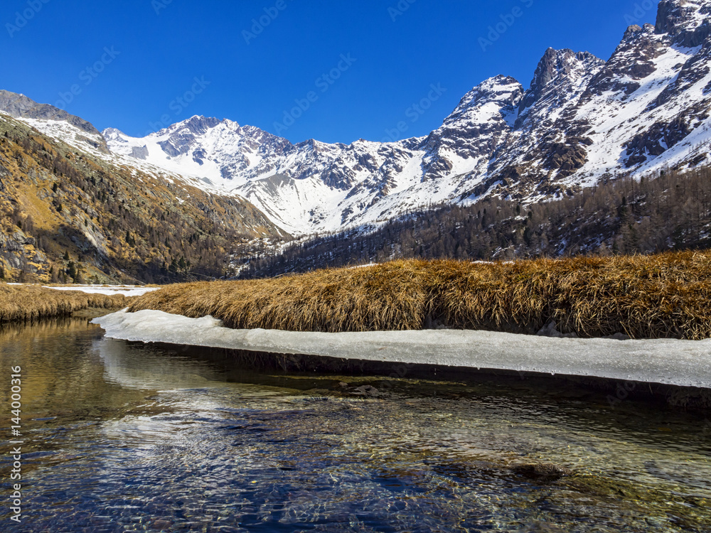 Spring thaw in the alps