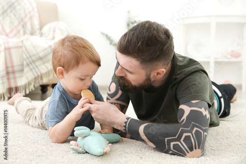 Handsome tattooed young man...