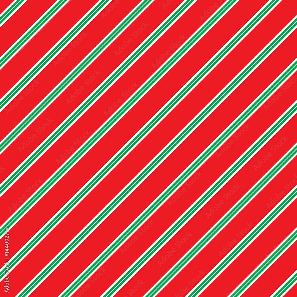 Obraz premium Seamless Christmas Stripe Pattern. Ideal for Christmas gift wrapping paper.