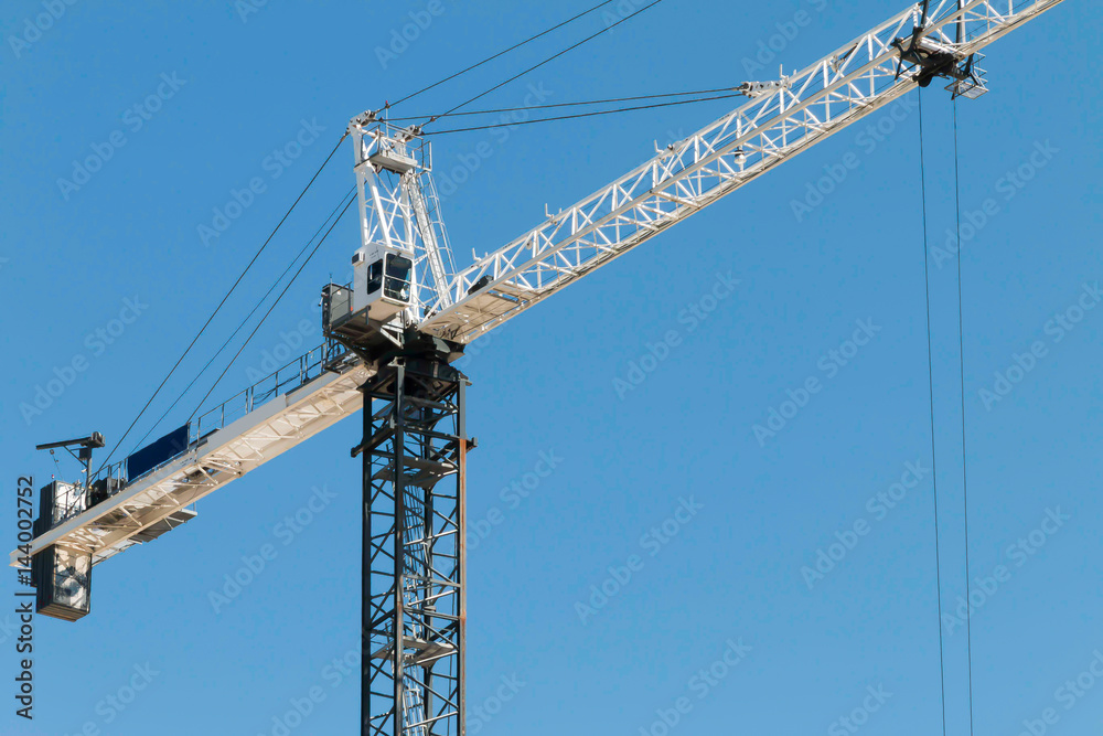 construction crane lifting building material construction crane lifting building material