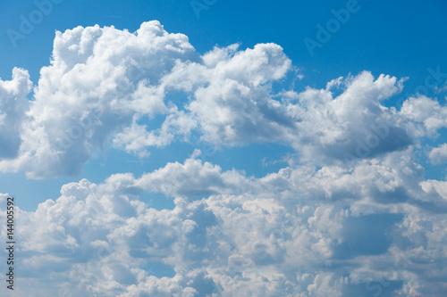 Deep blue sky and clouds