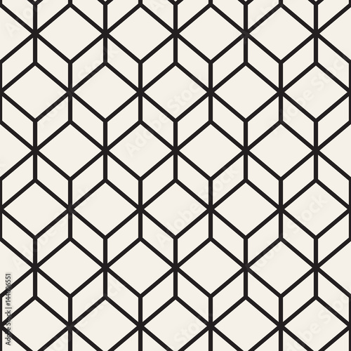 Vector Seamless Pattern. Abstract Geometric Background Design. Stylish Lattice Texture 