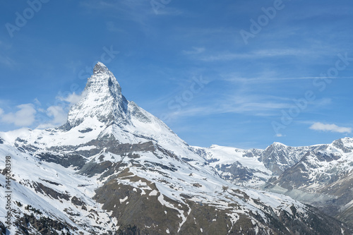 Panorama of Mountain Matterhorn, Zermatt, Switzerland © leeyiutung