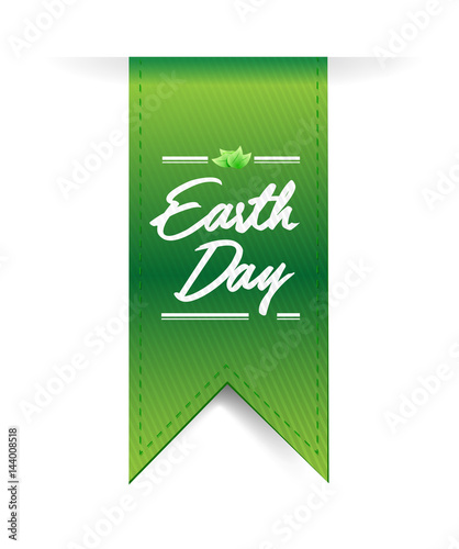 earth day green illustration banner