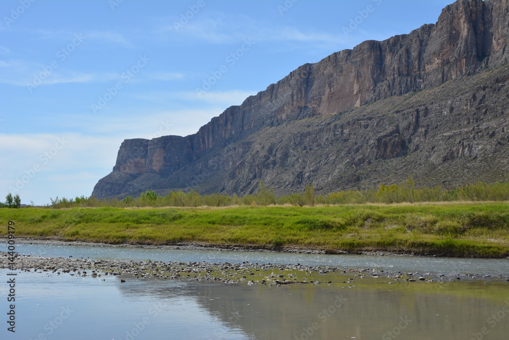 Cliffs along the Rio Grande River in Big Bend National Park