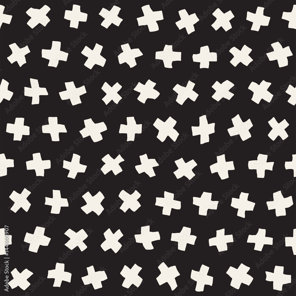 Vector Seamless Pattern. Abstract Background With Scattered Geometric Shapes. Vector Seamless Pattern. Abstract Background With Scattered Geometric Shapes.