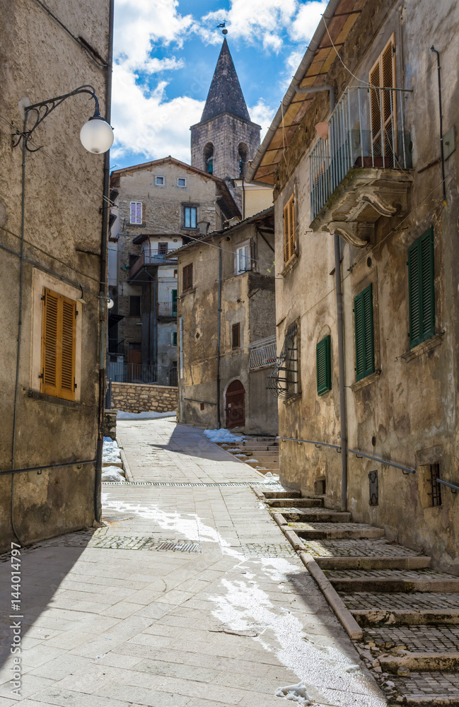 Scanno (Abruzzo, Italy) - The medieval village of Scanno, plunged over a thousand meters in the mountain range of the Abruzzi Apennines, the province of L'Aquila