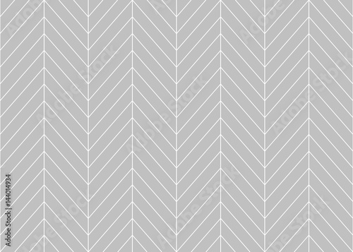 Editable Seamless Geometric Pattern Tile with Herringbone Line Art in Grey Color Background