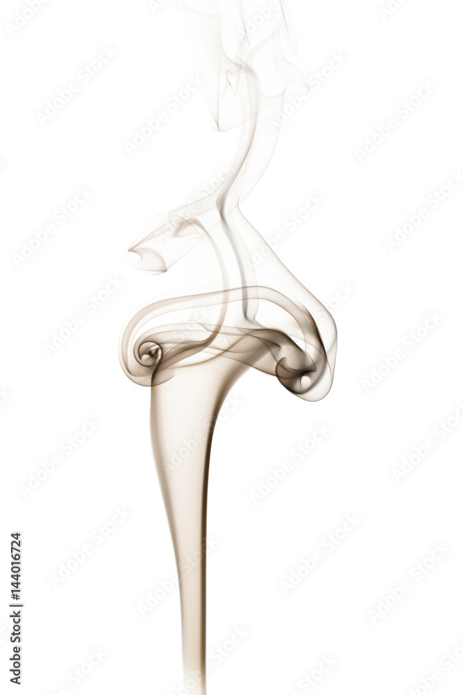 Fototapeta premium Smoke on a white background