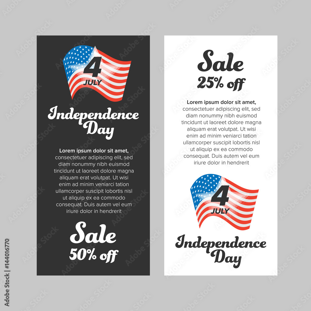 USA Independence Day banner