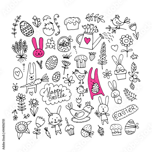 Easter set for your design