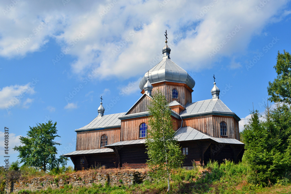 greek catholic wooden  church in Daliowa, Low Beskid, Poland