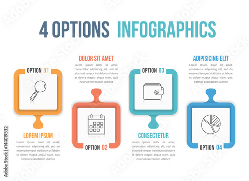 Infographic Template with Four Options