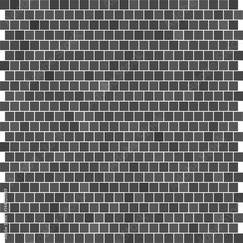 texture of the brickwork. abstract wall. squares different shades. gray background. vector illustration