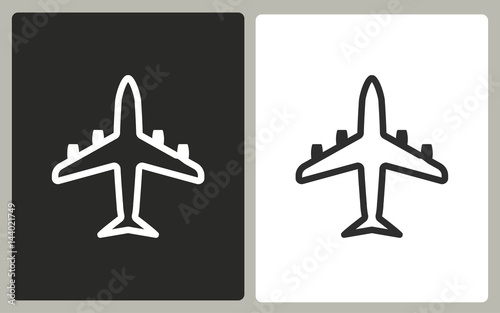 Airplane - vector icon.