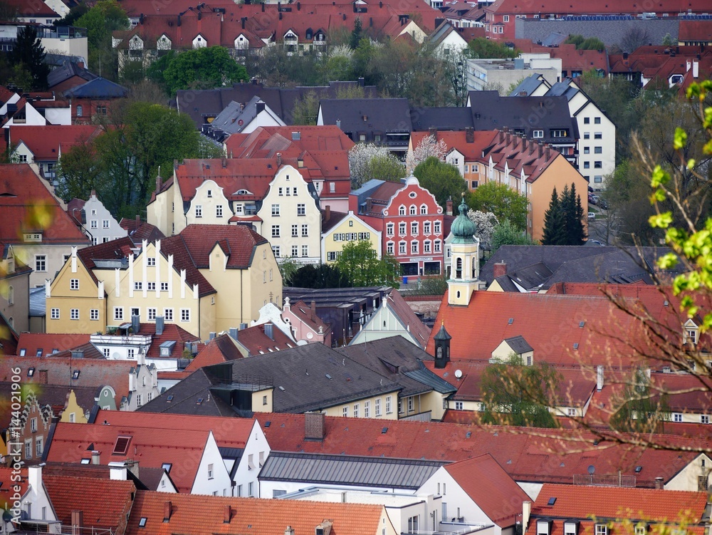 Landshut von oben Stock 写真 | Adobe Stock