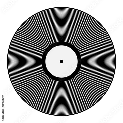 Vinyl record vector icon.