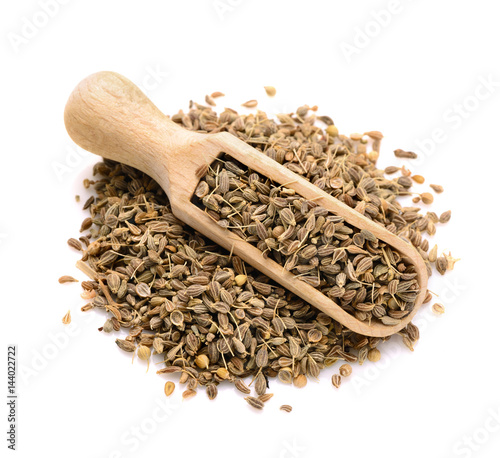 dried anise seed in a scoop for spices