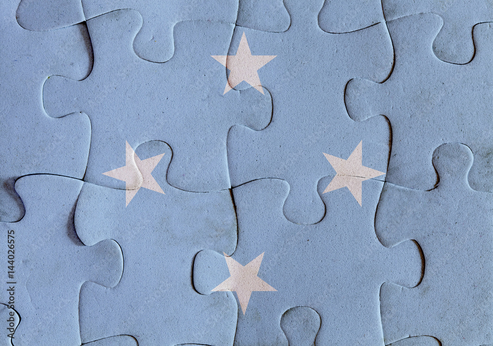 Federated States of Micronesia flag puzzle Federated States of Micronesia flag puzzle