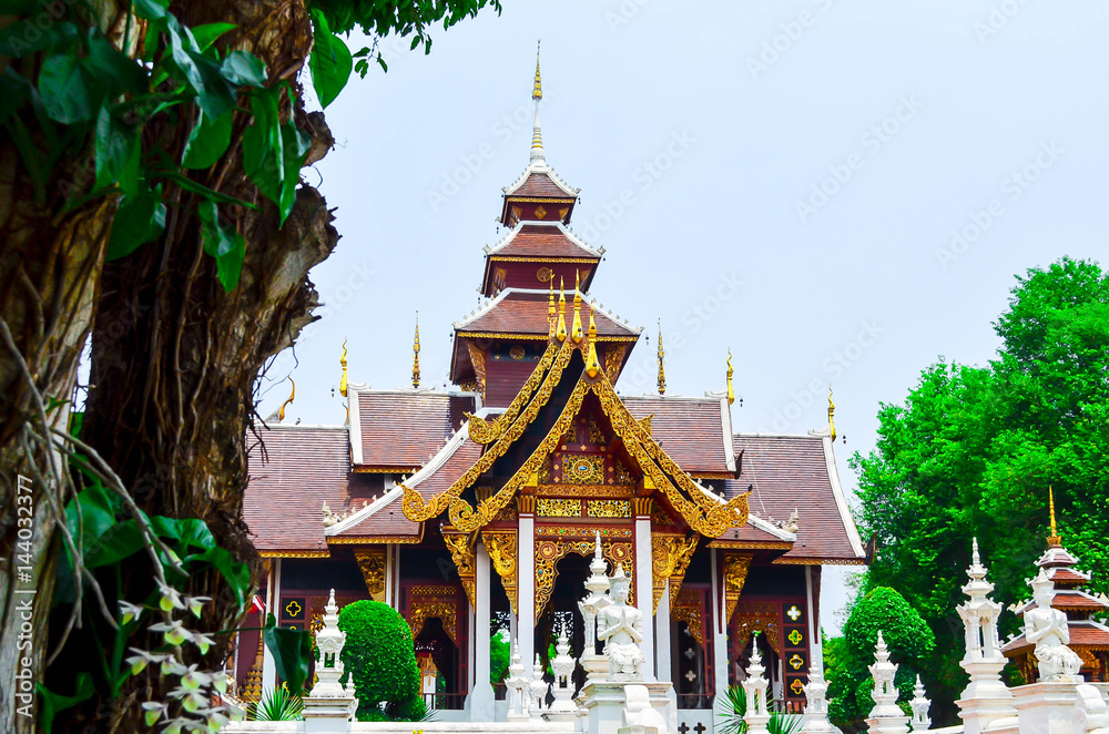 Naklejka premium Temple in thailand