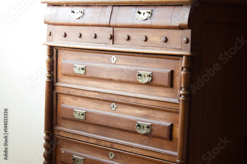 Vintage chest of drawers at an old home