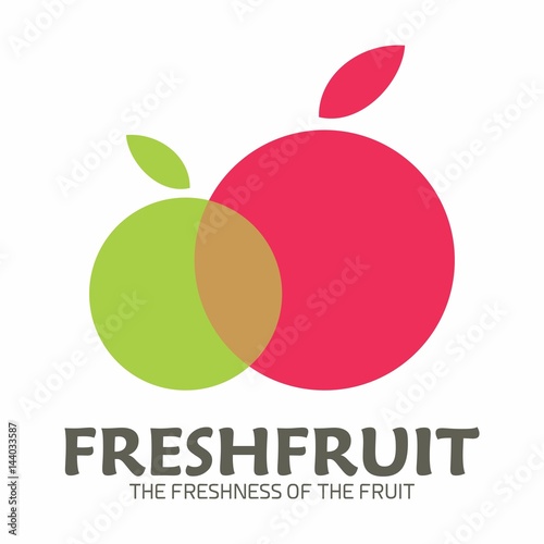 Fresh Fruit Nature Vegetable Logo Vector