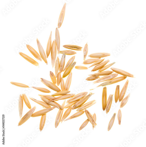 Corn oats on a white background