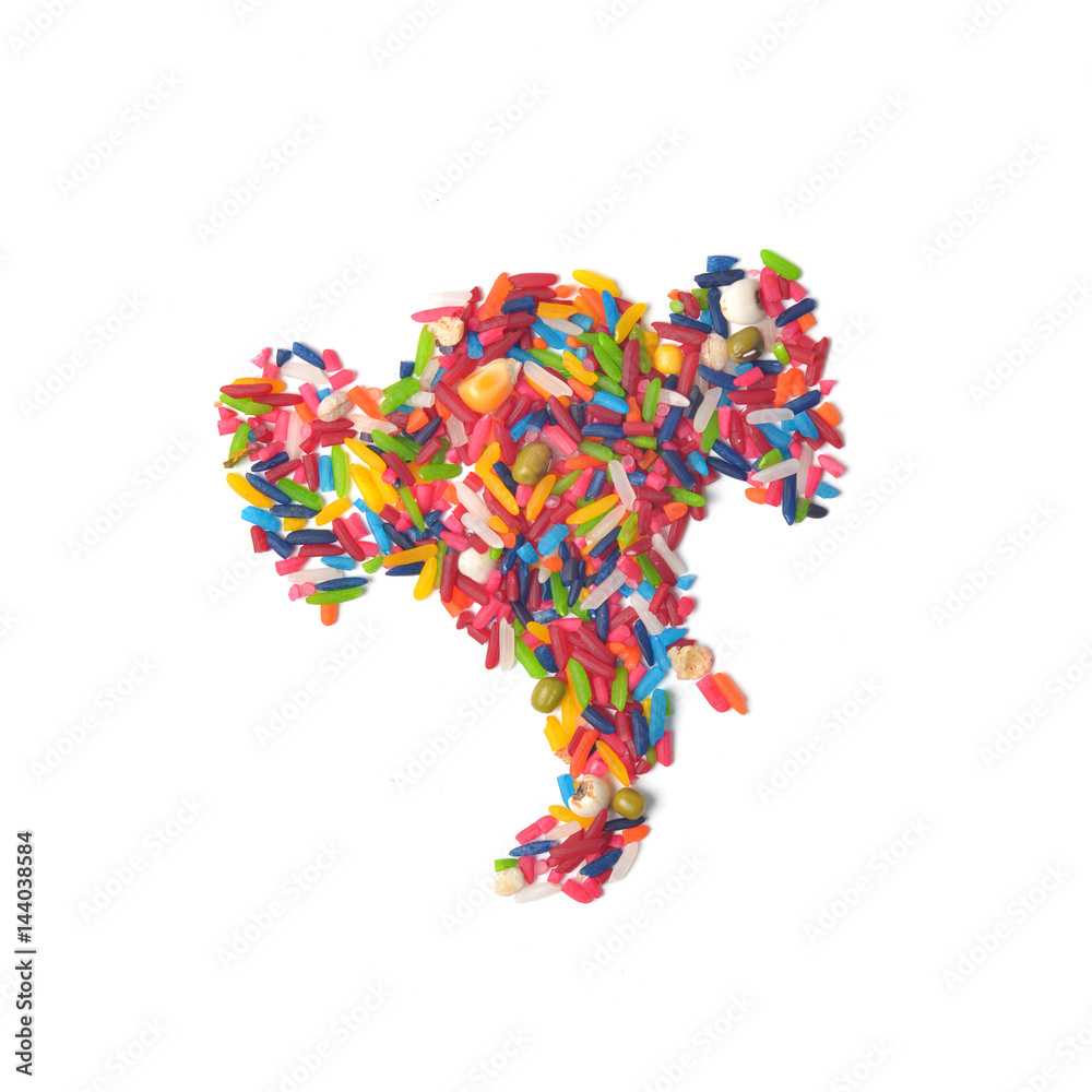 Elephant-headed god , Grain colorful Elephant-headed god , Grain colorful
