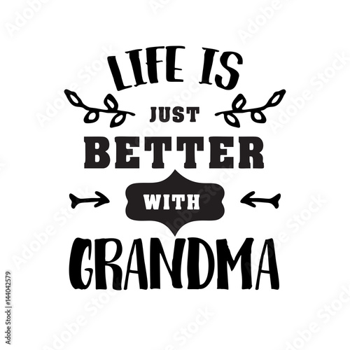 Best grandma handwritten in black