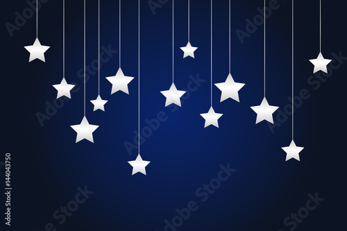 Blue background with stars