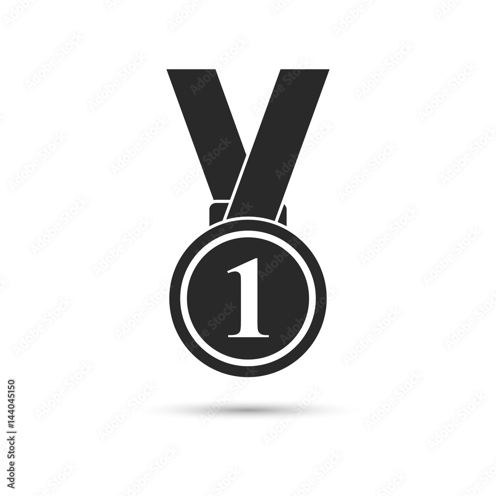 Medal Icon in trendy flat style isolated on white. Vector. Medal Icon in trendy flat style isolated on white. Vector.