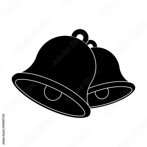 Church bells. Easter single icon in black style vector symbol stock illustration.