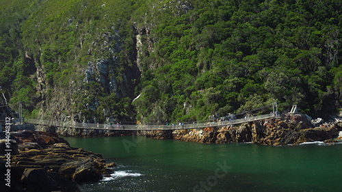 Storms River Mouth, Suspension Bridge im Tsitsikamma Park, Südafrika